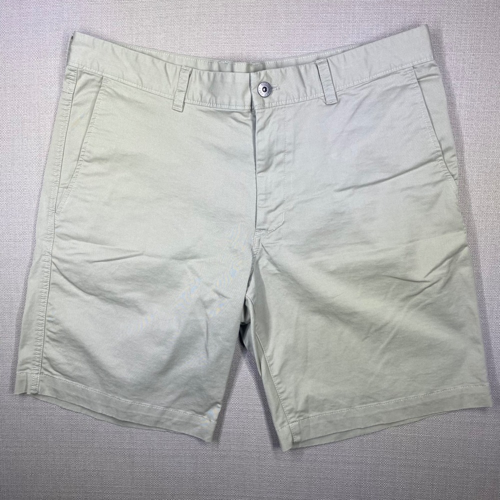 The North Face Mens Khaki Chino Shorts Size 36 Tan Cotton Twill Outdoor Hiking